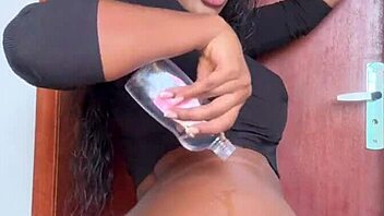 amateur latina begs for ass eating then orgasms from anal fingering and masturbation