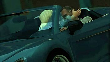 GTA 5 character caught with lady in car