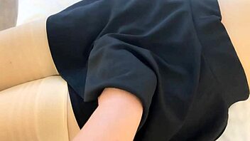 the beautiful woman with huge tits and ass tempts in a cuckold scenario full of seduction