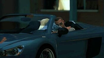 GTA 5 character caught with lady in car