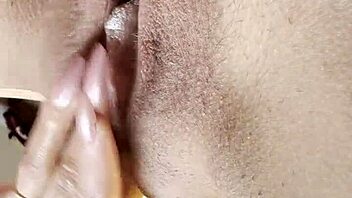 subtle solo play with dildo for her lover