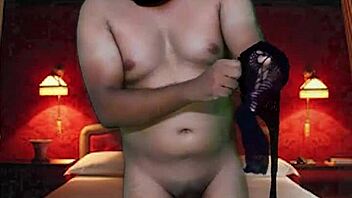 Check out this try-on haul in full body stocking from naked with blue masquerade mask collared in sexy room