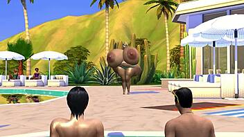 hey, check out hot hooters 3 where i'm banging the giant-titted resort owner in sims 4