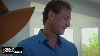 Oh wow, this slender girl gets banged hard by a strict older guy in intense action