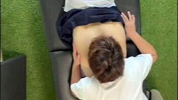 Amateur Japanese girl expects massage but ends up in steamy homemade filming session