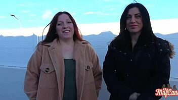 oh sabrine and lily, devour that pussy and cock together