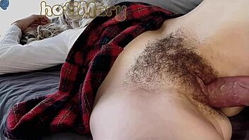 Big Cock Risky Fucking Hairy Pussy And Creampie Inside Closeup!