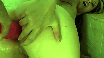 uh, slutty european babe with big tits takes on massive cock for double penetration fun