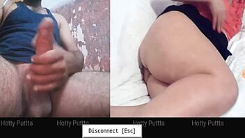 Sexy milf makes big black cock cum on webcam with shaved pussy masturbation