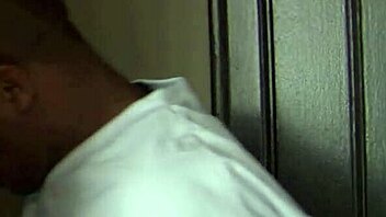 in the bedroom nora skyy teases her horny black step dad with fishnets and stockings before he fingers her shaved pussy and stretches her asshole with his monster cock in doggystyle