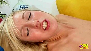 Hey, two fit baseball players dive into a naughty threesome with this horny blonde lesbian babe