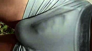 My hard cock bulges in tight shorts outdoors publicly