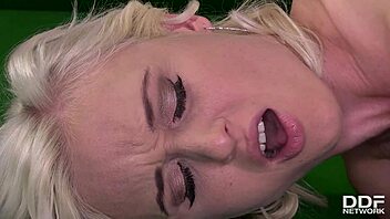 Billiard glamour babes Misha and Linet insert cue sticks deep into tight assholes for lesbian pussy licking fun. They explore insertions and muff diving passionately in European style.