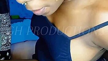 African 18+ Slut Tied Up and Forced to Slobber on Massive BBC