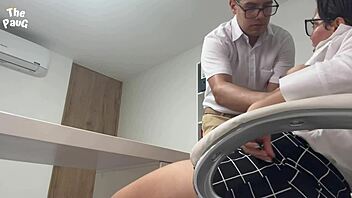 i caught my secretary at work and fucked her to keep the job