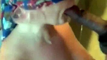 Blindfolded Slut Gags On Huge Black Cock In Amateur Interracial Face Fuck