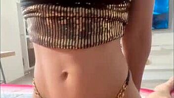 skinny latina beauty poses in costumes for her first amateur pov photoshoot in bedroom