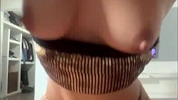 skinny latina beauty poses in costumes for her first amateur pov photoshoot in bedroom