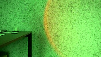 petite brunette tries on lingerie