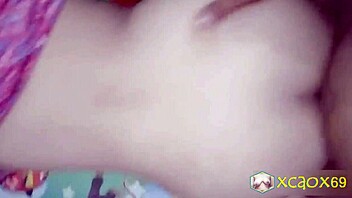 fucking my wife doggystyle till she cums hard on the condom