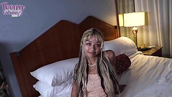 Huge Cock Pounds Gia Dibella as Old Seth Brogan Fills Her Wet Pussy with Creampie in Bed