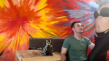 You want this hot Latina to fuck you, delivery boy?