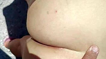 Sexy Mexican Amateur Flashes Ass In Public Outdoor Exhibitionist Fun With Horny Touching