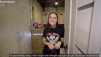 i surprised my girlfriend with another girl for her birthday and we dove into a wild threesome