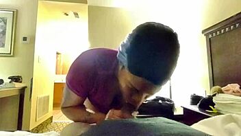 Blowjob and doggystyle with ebony amateur in USA homemade