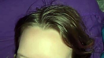 Milf Enjoys Intense Face Fucking Followed by Ball Licking and Cum Covered Facial