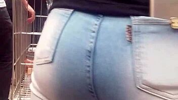 hey check out that curvy brunette in jeans at the shop