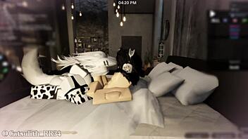 She comes back after a month for more fun sex with a follower in part 1 of 2