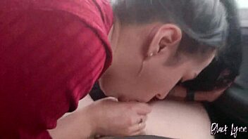 Intense Side Pose Car Blowjob From Black Lynn With Cum Swallowing And Fucking