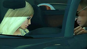 GTA 5 character caught with lady in car