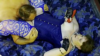 Grandmother Carmen Enjoys Blue Lick and Dick Cums in Missionary Fucking with BBW Milf Pussy