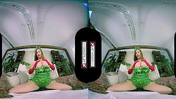 Oh yeah, let's fuck this infamous Dani Jensen dressed as Poison Ivy in hot cosplay action with big cock riding and bent over pounding in cowgirl style.