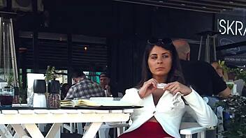 adult video game lets you control girl flashing upskirt in transparent lingerie and pantyhose at office