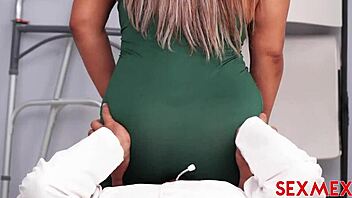 Sexmex Intense Facesitting Quickie With Sandra Paola In Brunette Latina Threesome Action