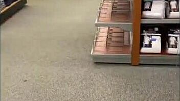 Flashing my big ass in see through leggings at public store. I masturbate in restroom from excitement.