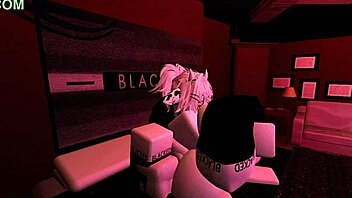 Horny fan pounds away in intense fucking session on the bed with wild moans.