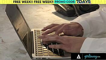 in the hospital, milf doctor helps patient eliza ibarra squirt multiple times with assistant using scissoring and fingering