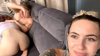 in this wild backstage vlog, tattooed teen roommates like bella mur try a failed orgy with BLOWJOBS, group FUCKING, and blonde pornstar action.