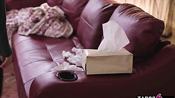 Does it hurt? Big ass milf Gabi Paltrova squirts on ex boyfriend's friend