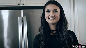 hey, can this cutthroat young woman really outsmart her coworker with intense kitchen doggystyle after work?