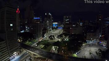 Whoa, check out this wild behind the scenes with Brazilian whore taking monster cock in anal action!