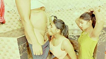 Teasing Threesome With Passionate Ffm Banging