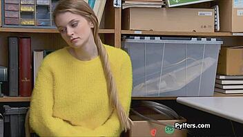 Big Tit Russian Shoplifter Gets Caught on Hidden Cam and Fucked Hard in the Shop Reality Scene