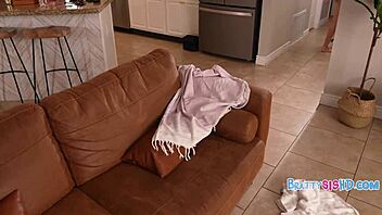 Petite Teen Avoids Chores By Any Means Necessary