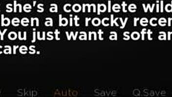 Chubby Black Fat Blonde Plays Overstuffed Ending With Blackout!