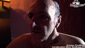 Deutsche dominante milf in heels commands her foot fetish slave